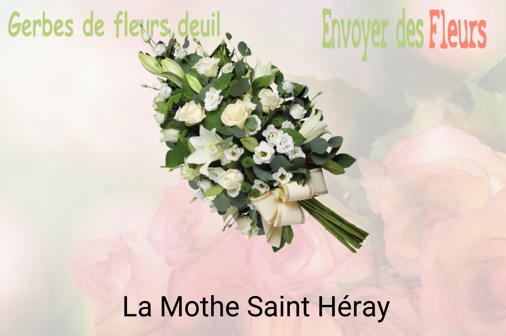 Gerbe de fleurs de deuil livrée à La Mothe-Saint-Héray